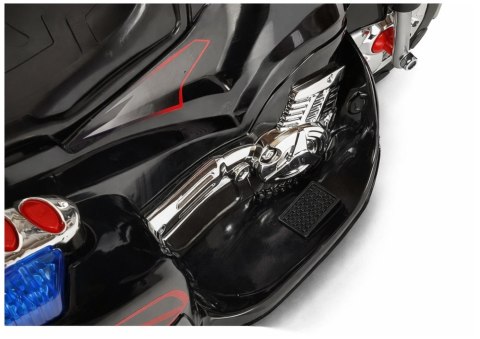 Motor Na Akumulator HC8051 Dla Dzieci Czarny Ścigacz Światła Led Dźwięki