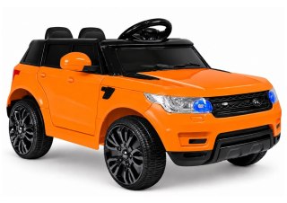 Auto na Akumulator HL1638 Dla Dzieci Światła LED MP3 Pilot Pomarańczowe
