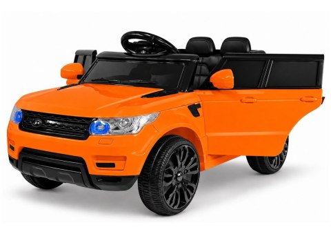 Auto na Akumulator HL1638 Dla Dzieci Światła LED MP3 Pilot Pomarańczowe