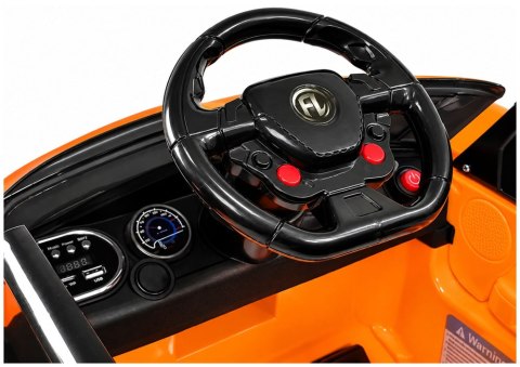 Auto na Akumulator HL1638 Dla Dzieci Światła LED MP3 Pilot Pomarańczowe