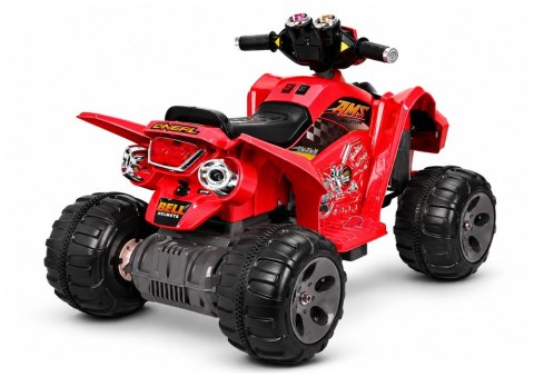 Quad Pojazd Na Akumulator Dla Dziecka Terenowy Światła LED MP3 Czerwony