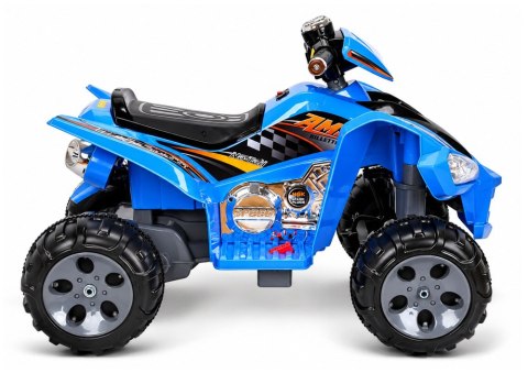 Quad Pojazd Na Akumulator Dla Dziecka Terenowy Światła LED MP3 Niebieski