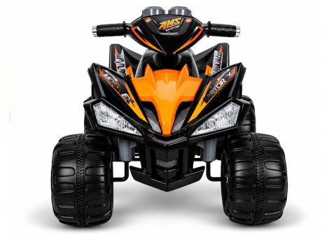 Quad Pojazd Na Akumulator Dla Dziecka Terenowy Światła LED Panel MP3 Czarny