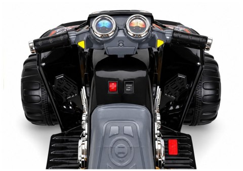 Quad Pojazd Na Akumulator Dla Dziecka Terenowy Światła LED Panel MP3 Czarny