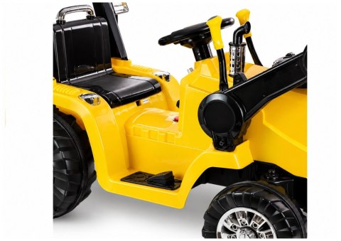 Traktor Koparka Na Akumulator ZP1005 Dla Dzieci Z Ruchomą Łyżką Żółta