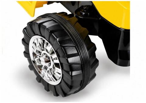 Traktor Koparka Na Akumulator ZP1005 Dla Dzieci Z Ruchomą Łyżką Żółta
