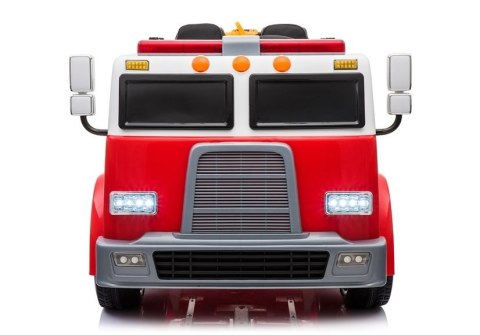 Wóz Strażacki na Akumulator Czerwony Dla Dzieci Pilot Sikawka LL911