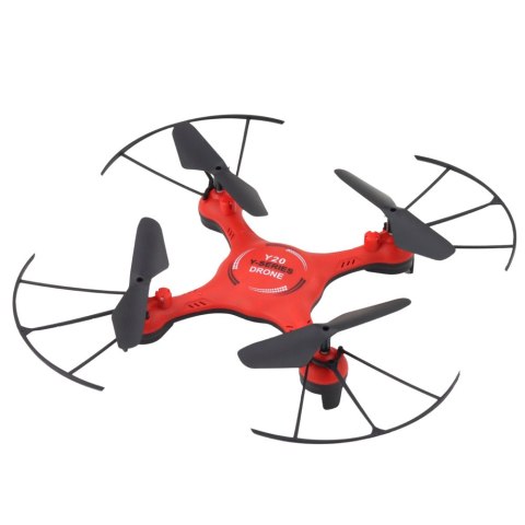 Dron Y20 UFO Zdalnie Sterowany Światła Obrót 360° Czerwony