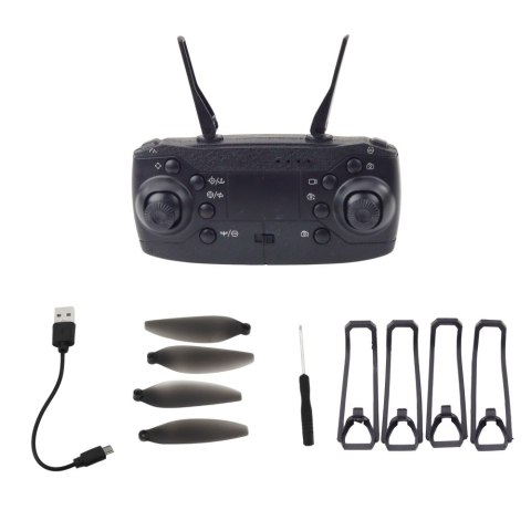 Dron Y329 Kamera HD WIFI Światła LED Aplikacja Czarny Karbonowy