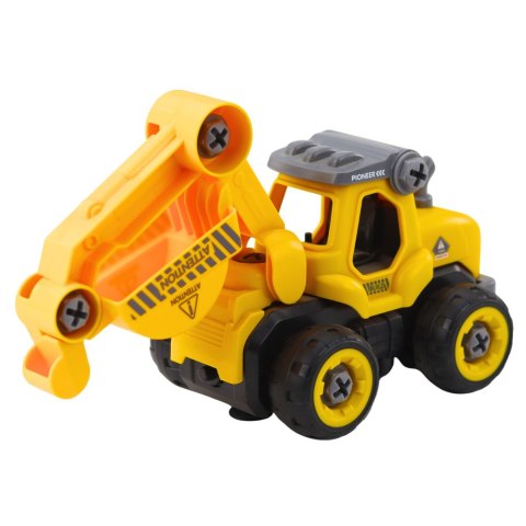 Koparka Do Skręcania Zdalnie Sterowana RC Wkrętarka Żółta 2w1