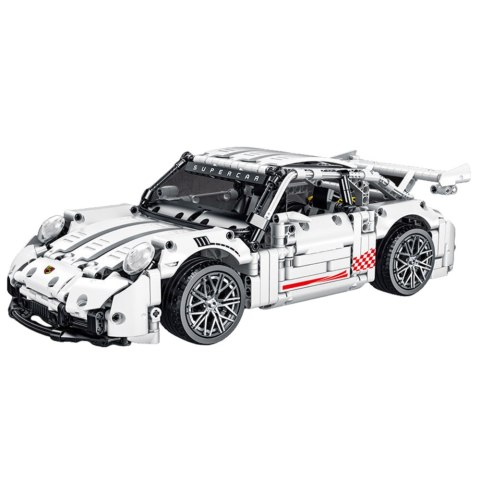 Klocki Konstrukcyjne Samochód GT Racing Biały 1:14 1268 el.