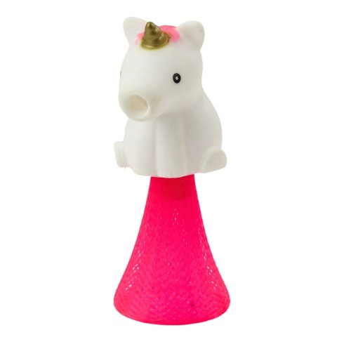 Skaczący Jednorożec Na Sprężynie Pop Up Biały Różowy 10cm Mix