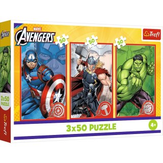 Puzzle - 3x50 - Twój bohater - Disney Marvel The Avengers - Trefl 34891