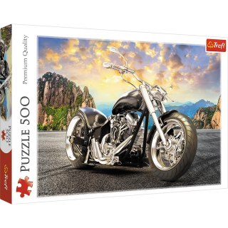 Puzzle - 500 - Czarny motocykl - Trefl 37384