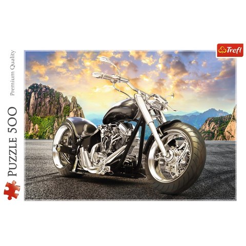Puzzle - 500 - Czarny motocykl - Trefl 37384
