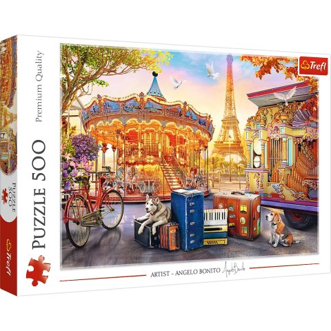 Puzzle - 500 - Wakacje w Paryżu - Trefl 37426