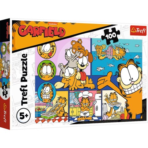 Puzzle - 100 - Leniwy Garfield - Trefl 16521