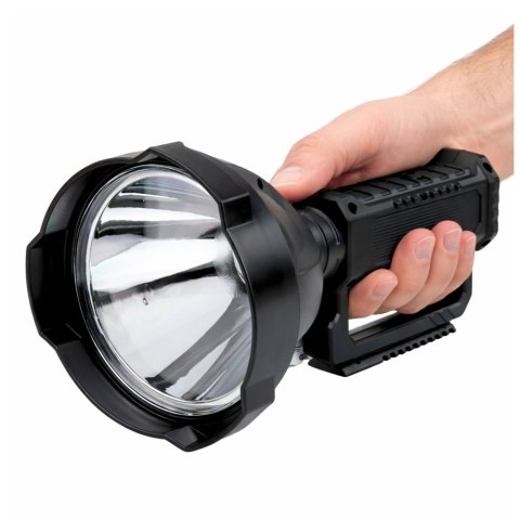 Duża Latarka Reflektor Ze Statywem Szperacz LED W5120 Powerbank 31 cm