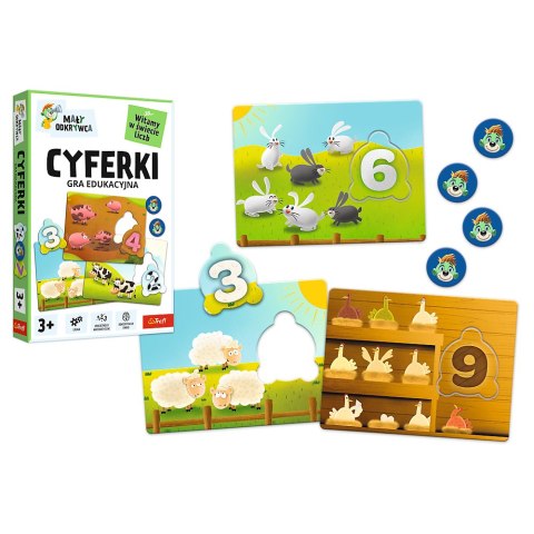 Gra edukacyjna dla dzieci Cyferki Mały Odkrywca Trefl 02810