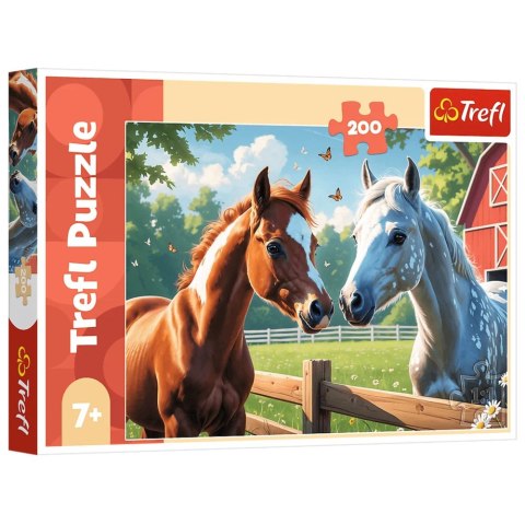 Puzzle - 200 - Konie na polanie - Trefl 13328