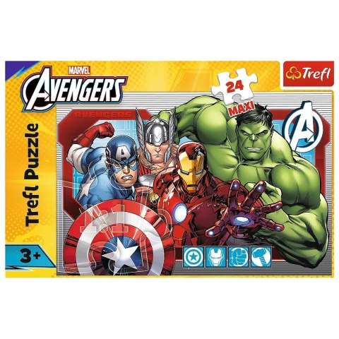 Puzzle - 24 Maxi - Zawsze sprawiedliwi - Disney Marvel The Avengers - Trefl 14378