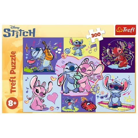 Puzzle - 300 - Zakręcony Stitch - Disney Lilo i Stitch - Trefl 23033