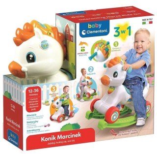 Interaktywny Konik Marcinek Konik na Biegunach Chodzik Język Polski Angielski Clementoni 50928