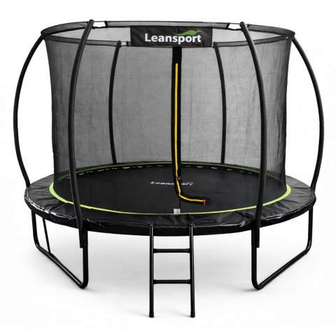 Trampolina Ogrodowa LEAN Z Siatką Wewnętrzną Czarno-Zielona 305CM 10FT