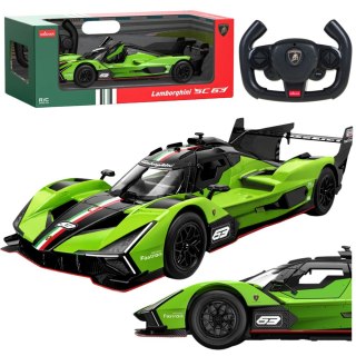 Auto Wyścigowe Lamborghini SC63 Zdalnie Sterowane RC Rastar Zielone 1:14