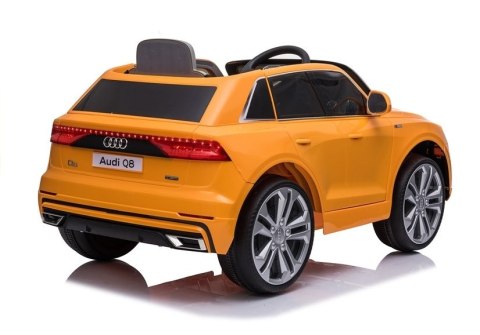 Auto na Akumulator Audi Q8 JJ2066 Pilot Światło LED MP3 Żółty Lakier