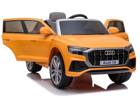 Auto na Akumulator Audi Q8 JJ2066 Pilot Światło LED MP3 Żółty Lakier