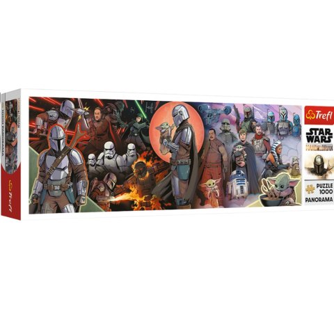 Puzzle - 1000 - Panorama - Star Wars - Przygody Mandaloriana - Trefl 29052