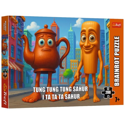 Puzzle - 200 - BrainRots - Tung Tung Tung Sahur i Ta Ta Ta Sahur - Trefl 13364