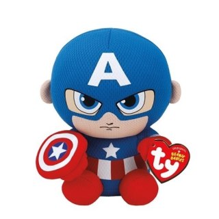 BEANIE BABIES CPT AMERICA 15CM