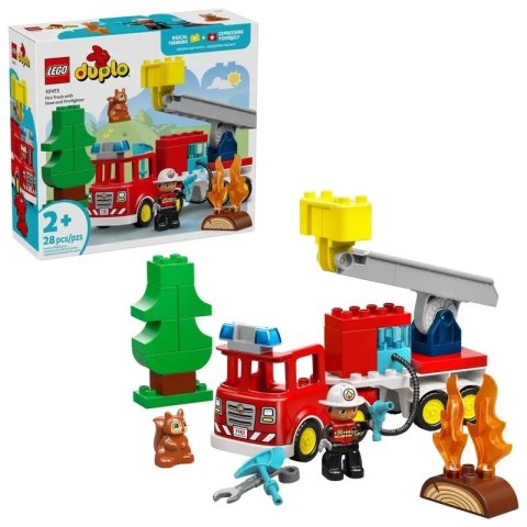 DUPLO WÓZ STRAŻACKI Z WĘŻEM