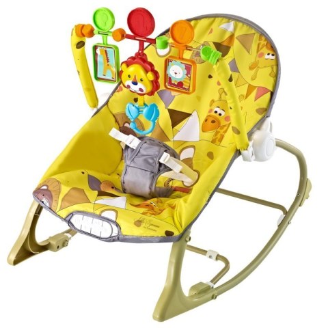 Leżaczek little savanna yellow EUROBABY