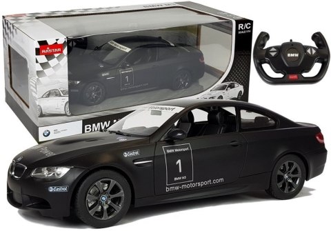 Auto BMW M3 Samochód Sportowy Zdalnie Sterowany RC Rastar Czarny 1:14