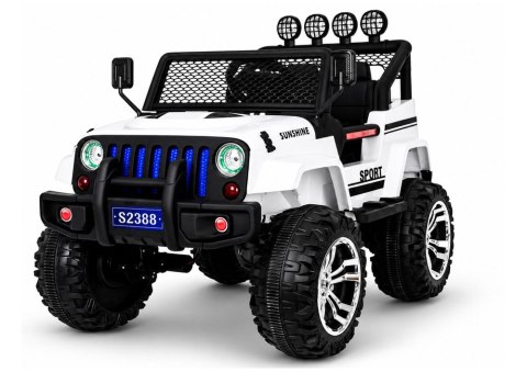 Auto na Akumulator S2388 Pilot Światła LED Radio Jeep Biały 4x45W