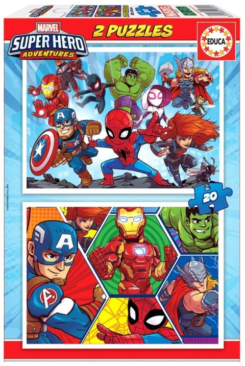 PUZZLE 2X20 MARVEL SUPER HERO