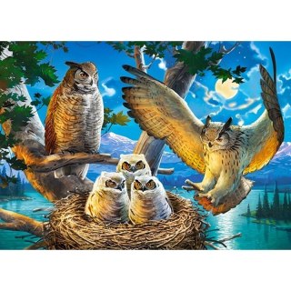 Puzzle 180 el. owl family CASTOR