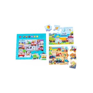 Puzzle dźwięki wokół pojazdy DUMEL