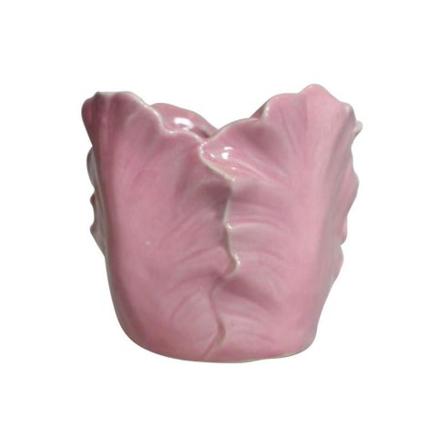 Pastelowy Różowy Wazon Ceramiczny z Antypoślizgowymi Naklejkami