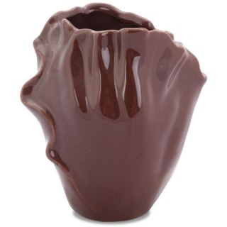 Wazon ceramiczny Brązowy Kwiatowy Plaster z antypoślizgowymi podkładkami