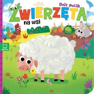 ZWIERZĘTA NA WSI DUŻE PUZZLE