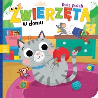 ZWIERZĘTA W DOMU DUŻE PUZZLE