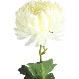 Chryzantema Dekoracyjna Biała 80 cm - Kwiat Sztuczny Wysokiej Jakości