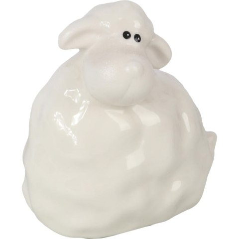 Figurka ceramicznego baranka wielkanocnego białego