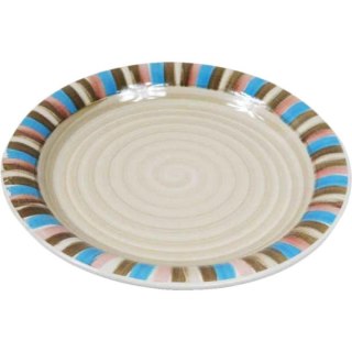 Talerz Obiadowy w Paski o Średnicy 26 cm