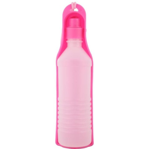 Butelka na wodę dla zwierząt różowy 500 ml DC05