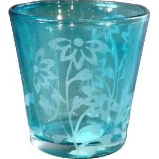Świecznik niebieski 6 cm